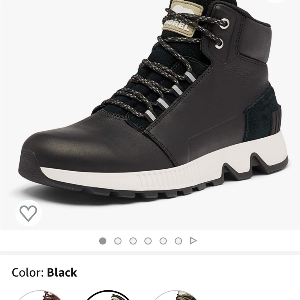 Size 9 Sorel winter boots worn lightly. My son grew to fast!
